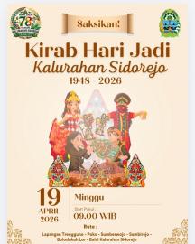 KIRAB HARI JADI KE 78 KALURAHAN SIDOREJO